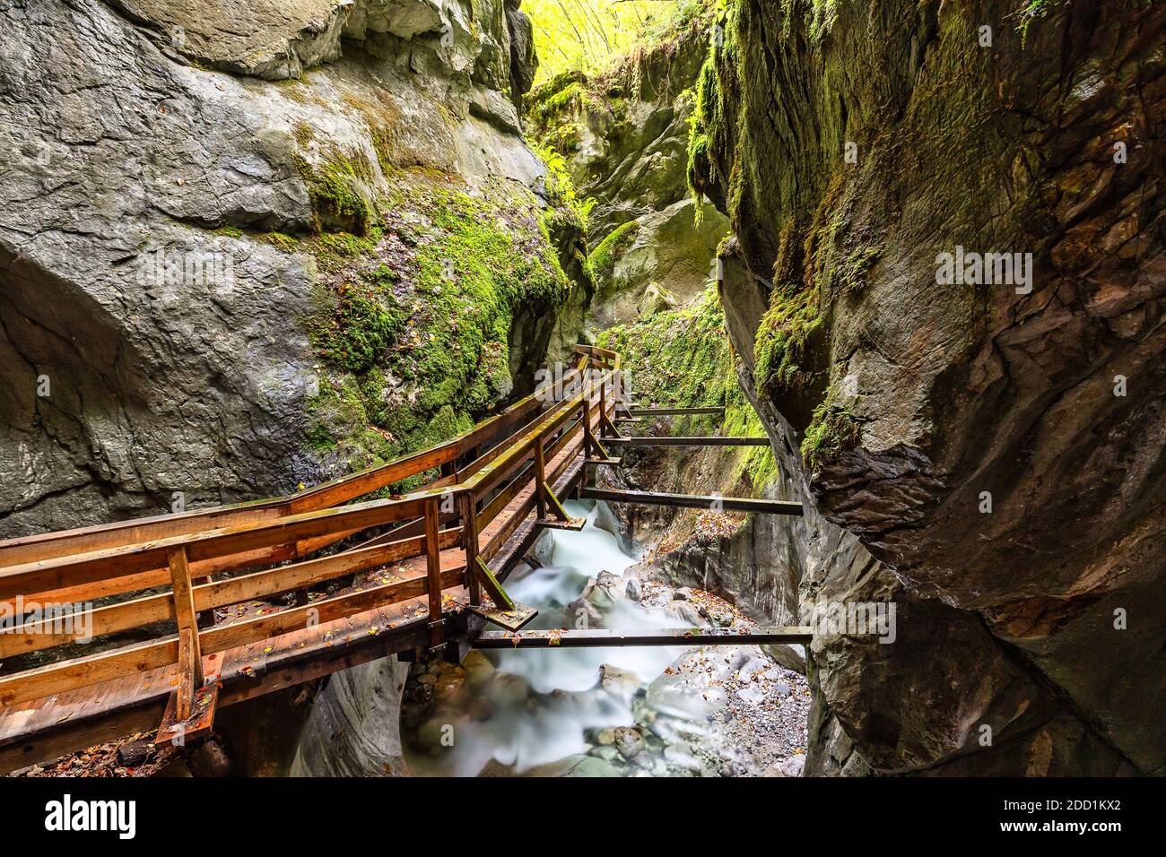 Le Seisenbergklamm est une gorge de 600 m de long près de Weissbach, en Autriche Banque D'Images