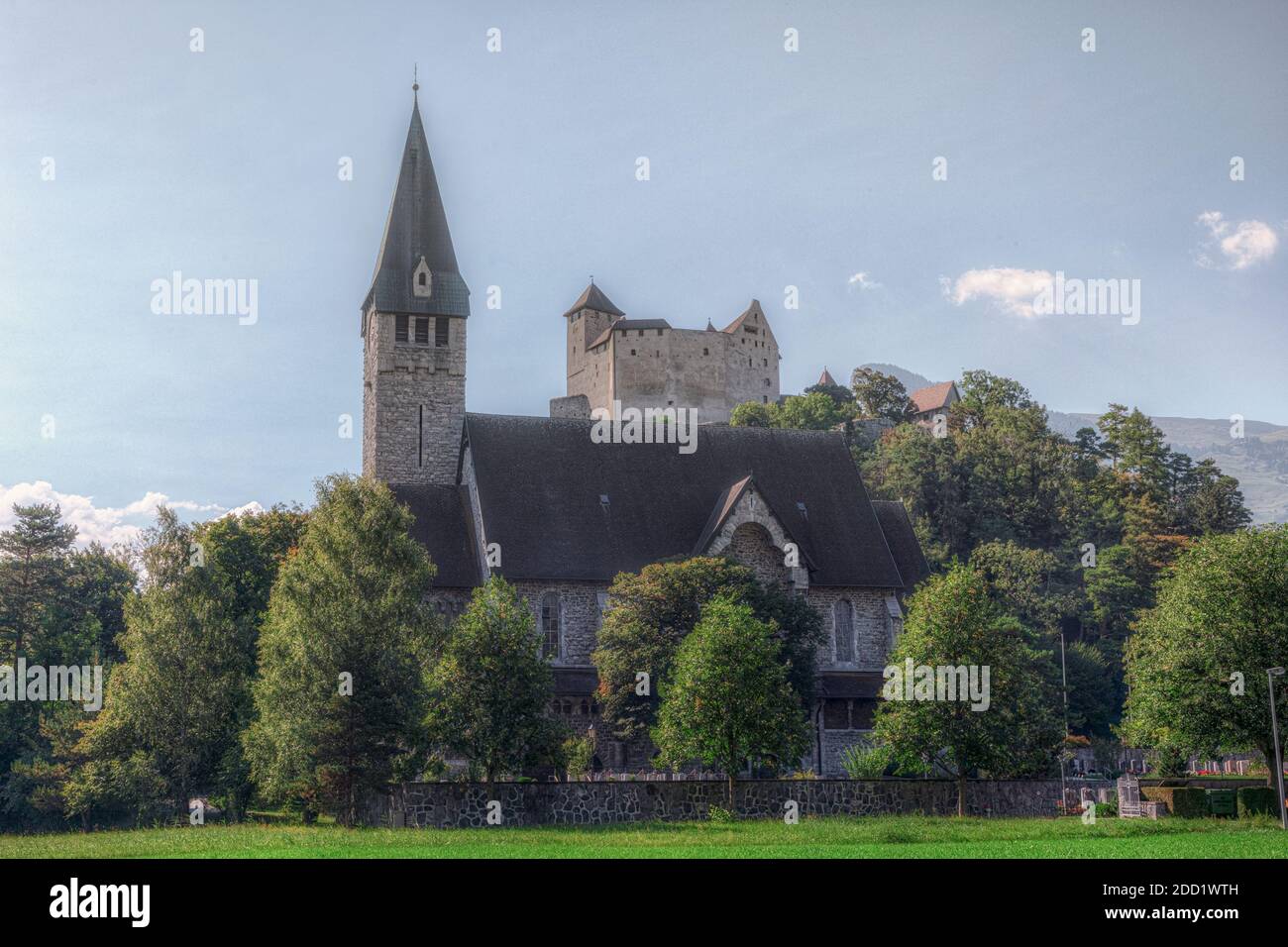 Balzers, Oberland, Liechtenstein, Europe Banque D'Images