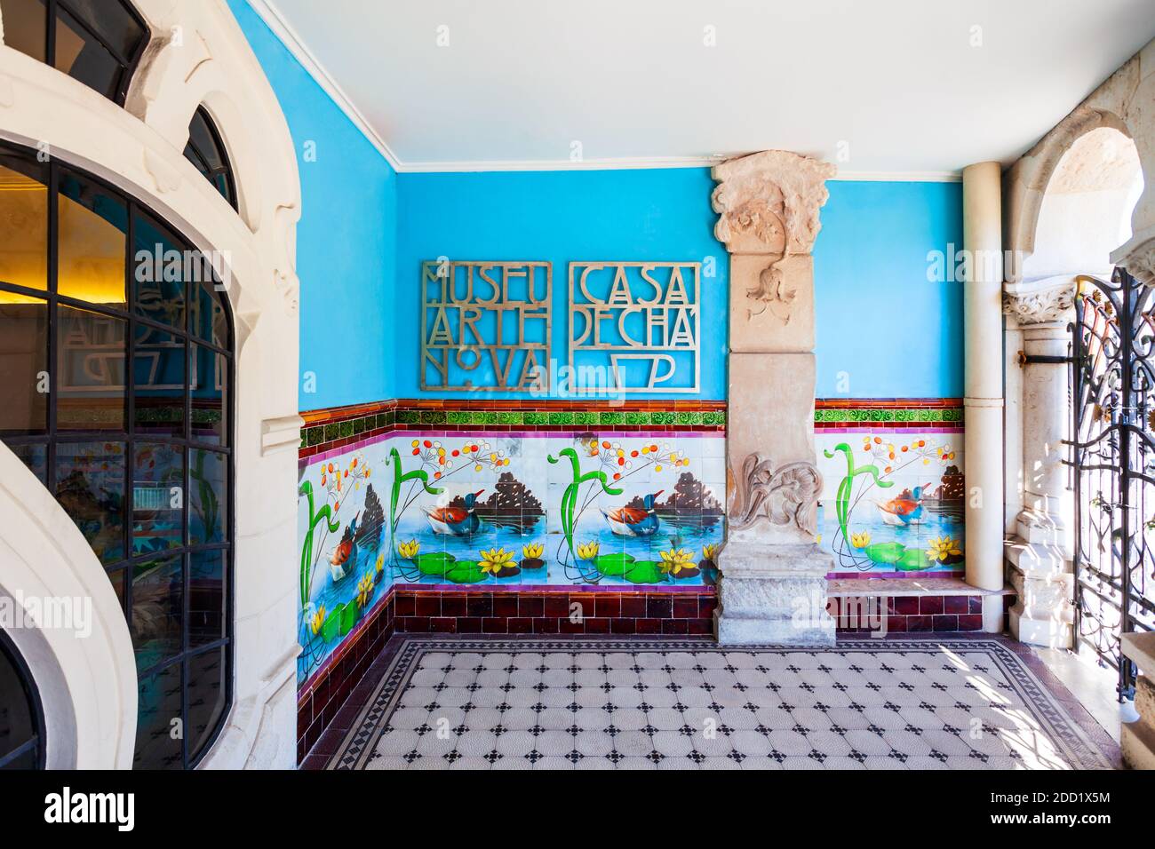 AVEIRO, PORTUGAL - 02 JUILLET 2014 : Musée d'Art Nouveau ou Casa de Cha Museu de Arte Nova, dans la ville d'Aveiro, Portugal Banque D'Images