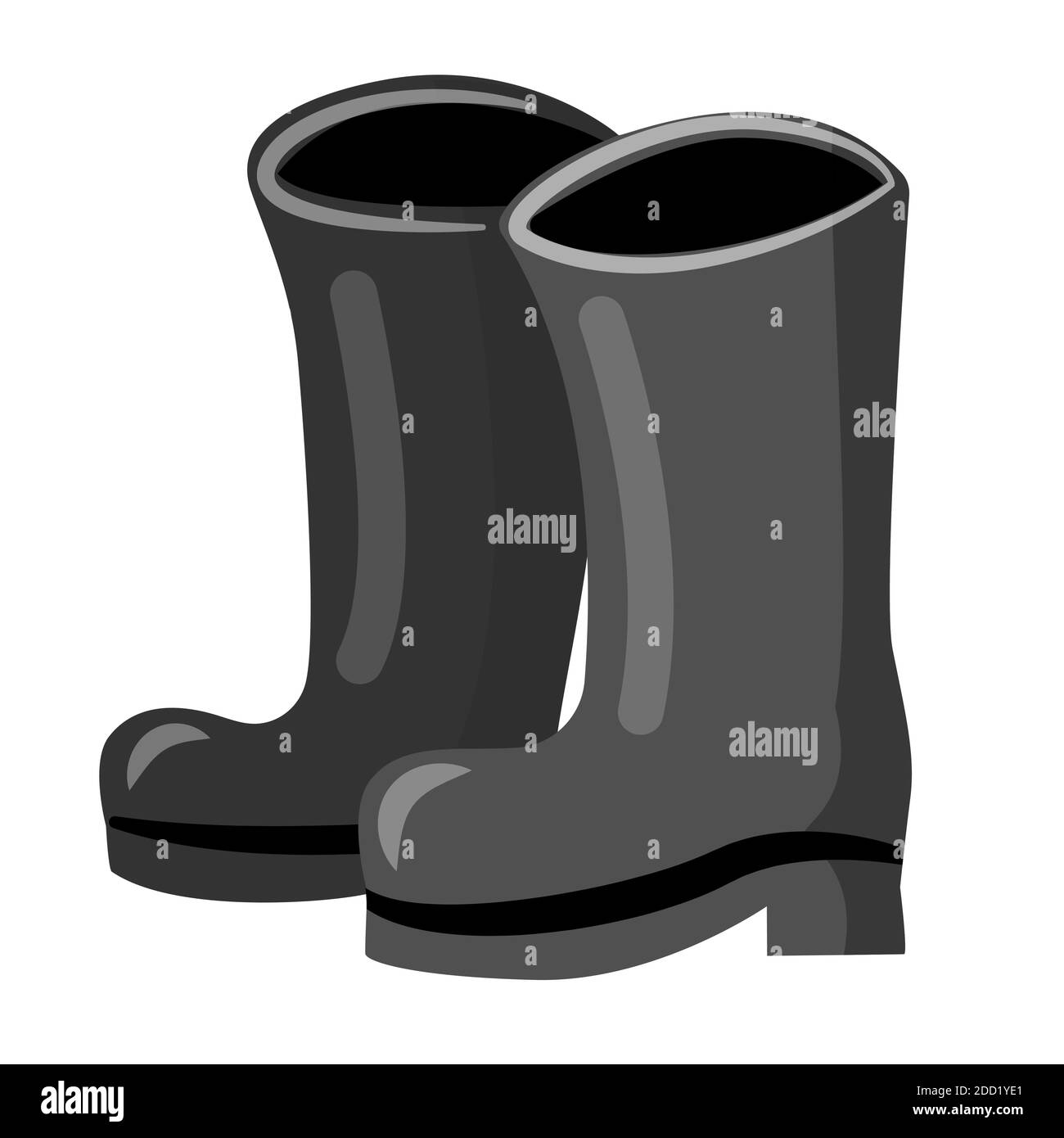 Icône de dessin animé bottes en caoutchouc isolée sur fond blanc. Illustration de Vecteur Icône de dessin animé bottes en caoutchouc isolée sur fond blanc. Illustration de Vecteur