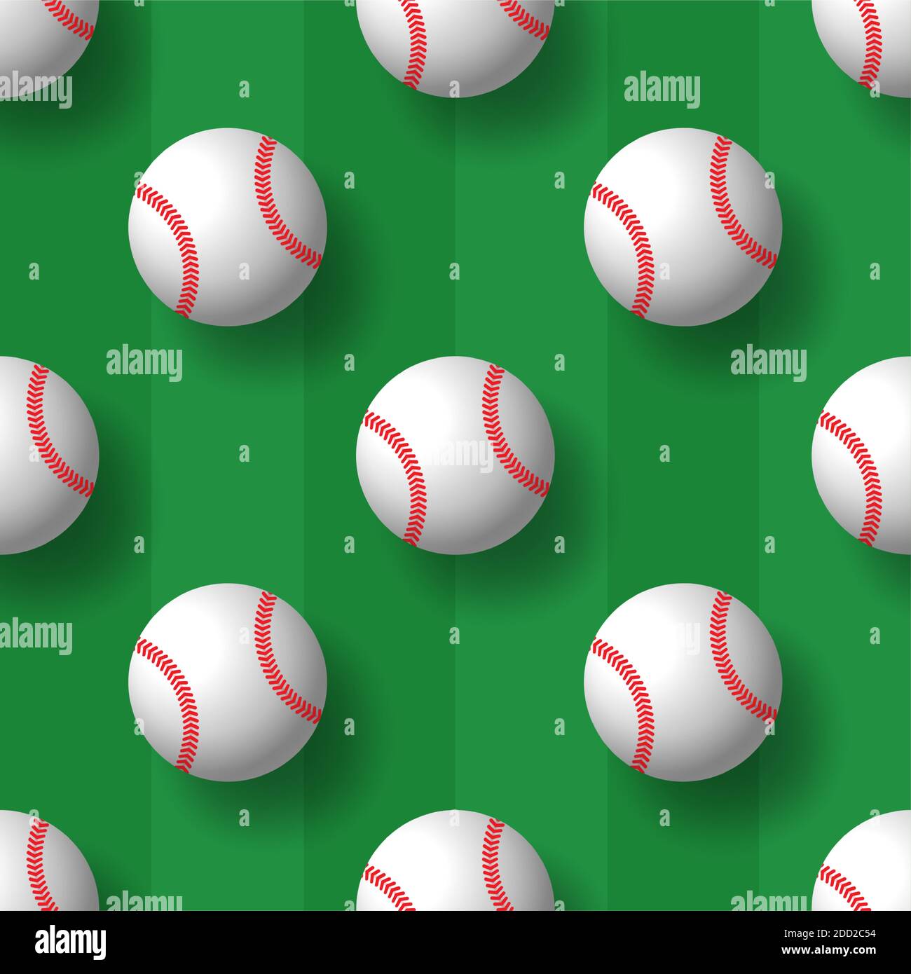 Baseball sans couture motif balle de tennis vecteur carrelage fond papier peint foulard graphique isolé Illustration de Vecteur