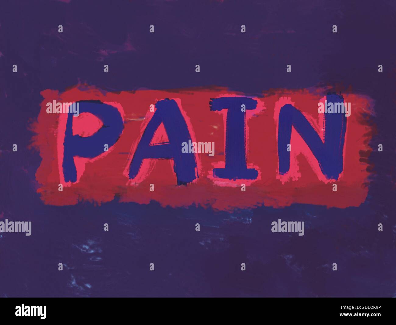 concept de douleur texture peinte à la main Banque D'Images