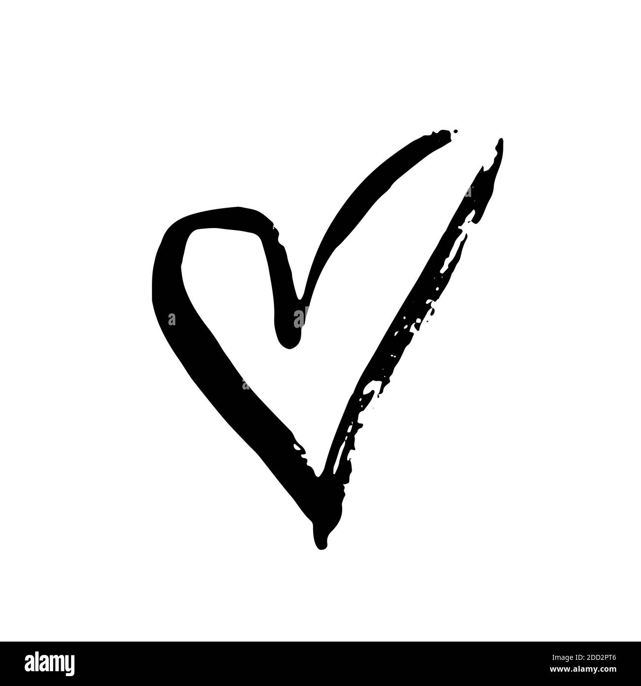 Grunge cœur. Valentine day imprimer. Vector illustration. Illustration de Vecteur Grunge cœur. Valentine day imprimer. Vector illustration. Illustration de Vecteur