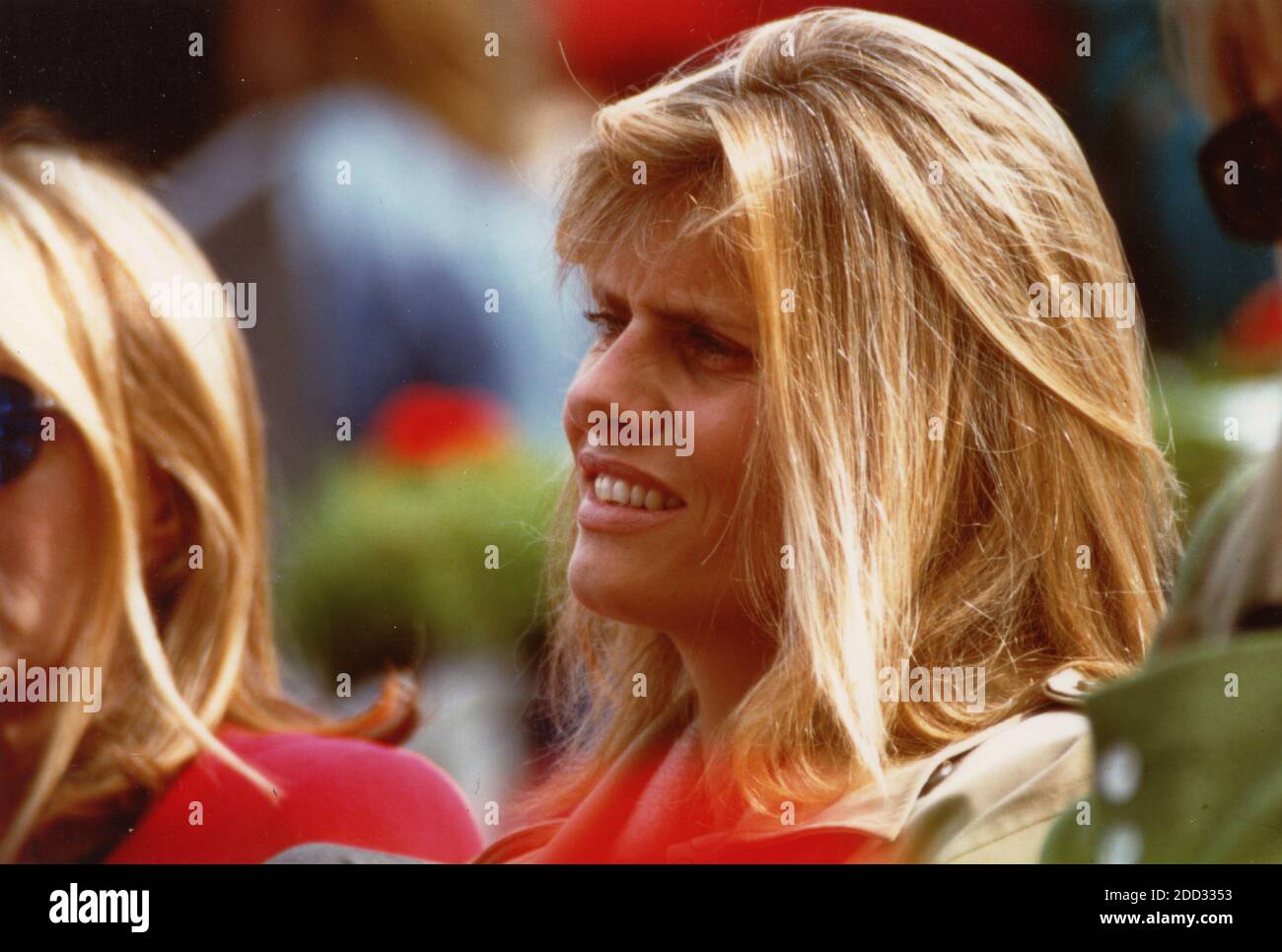 Mireille Bercot, épouse du joueur de tennis français Cedric Pioline, 1996 Banque D'Images