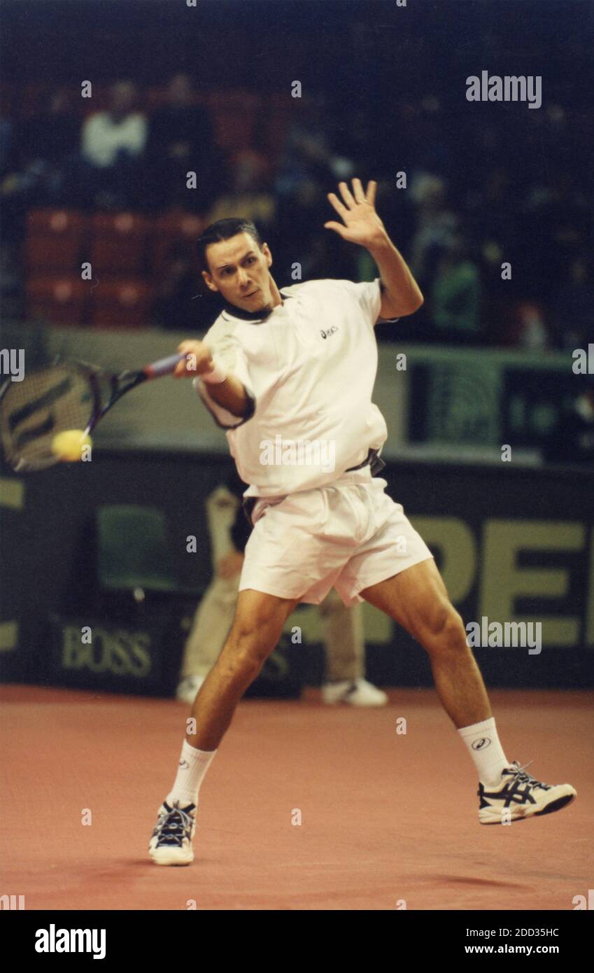 Joueur de tennis italien Renzo Furlan, années 1990 Photo Stock - Alamy