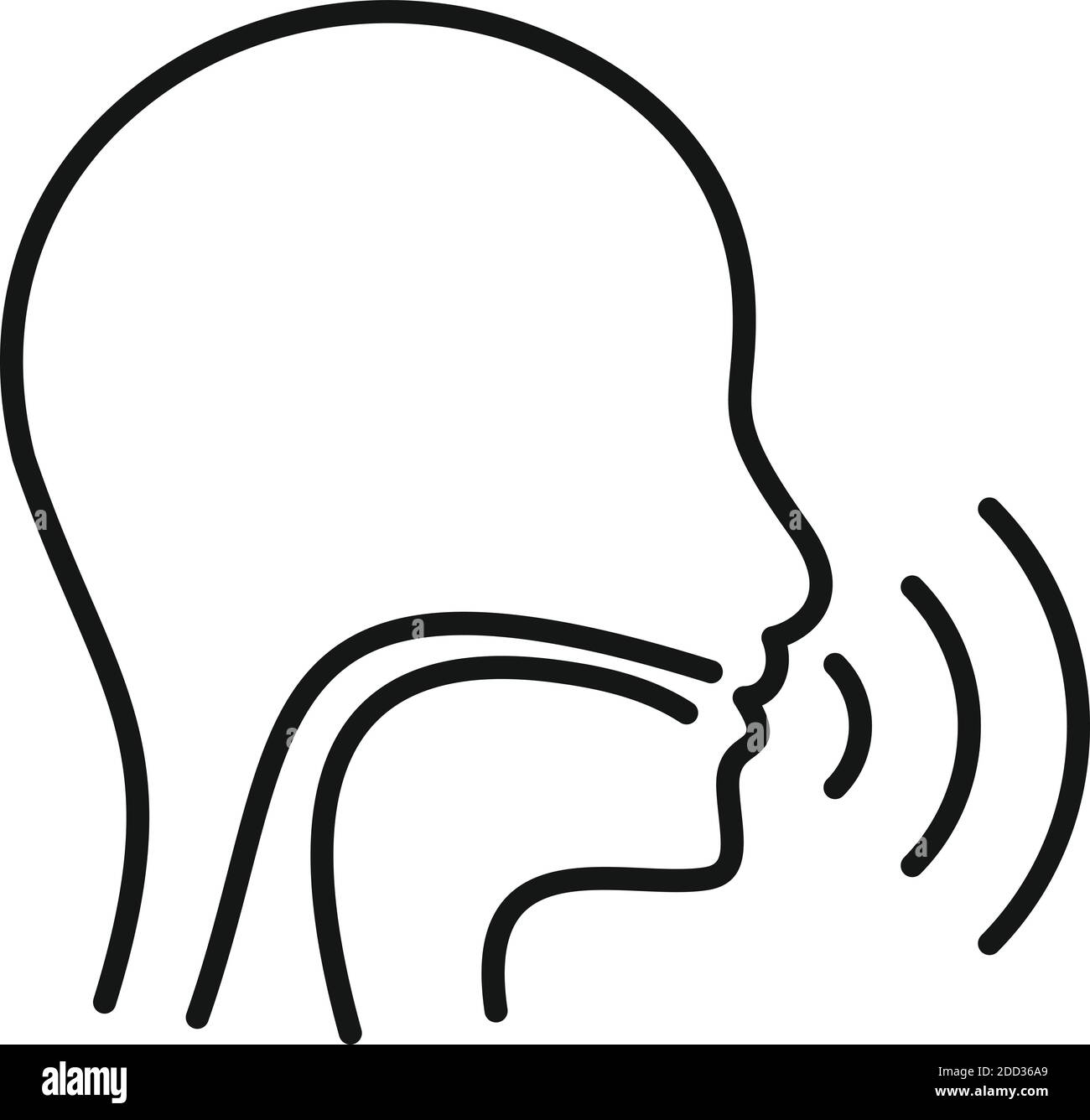 Icône de orthophoniste de procédure, style de contour Illustration de Vecteur