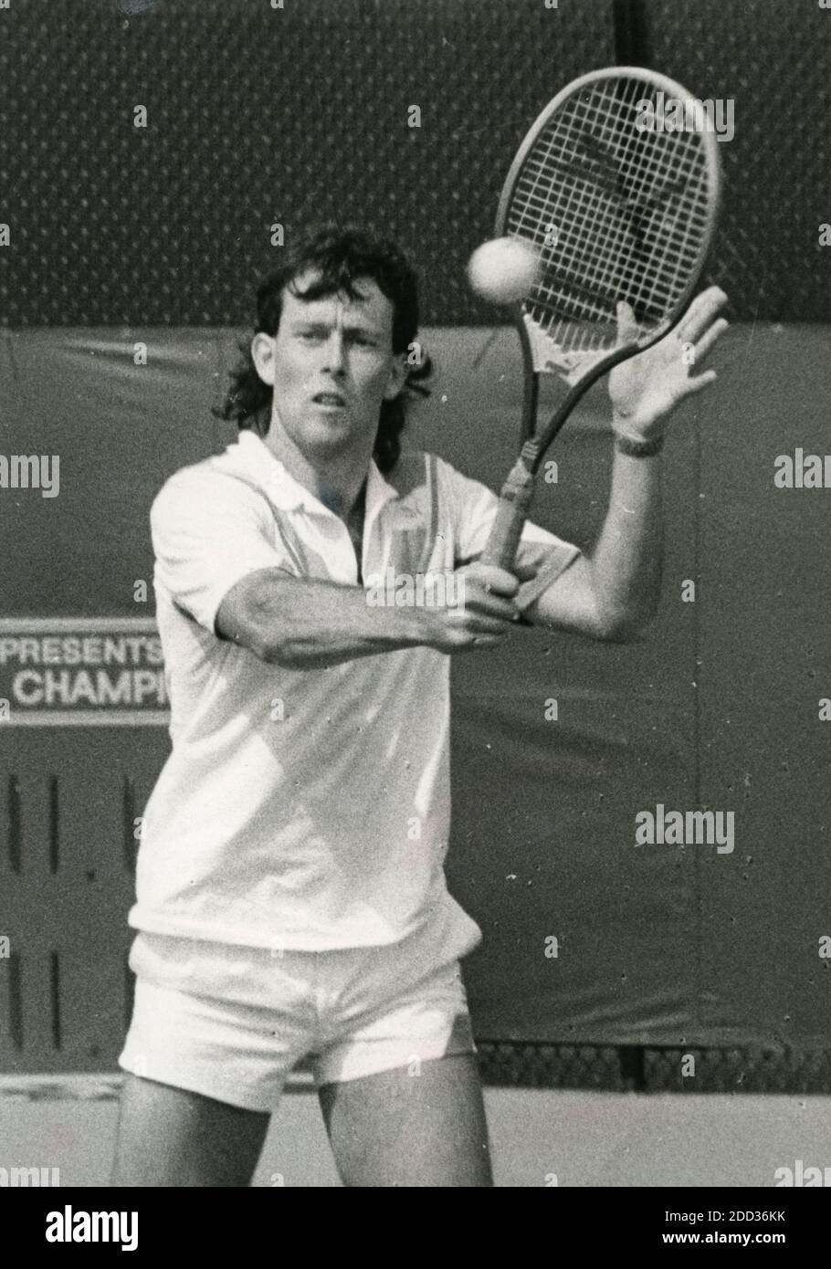 Joueur de tennis britannique Jeremy Bates, années 1980 Banque D'Images