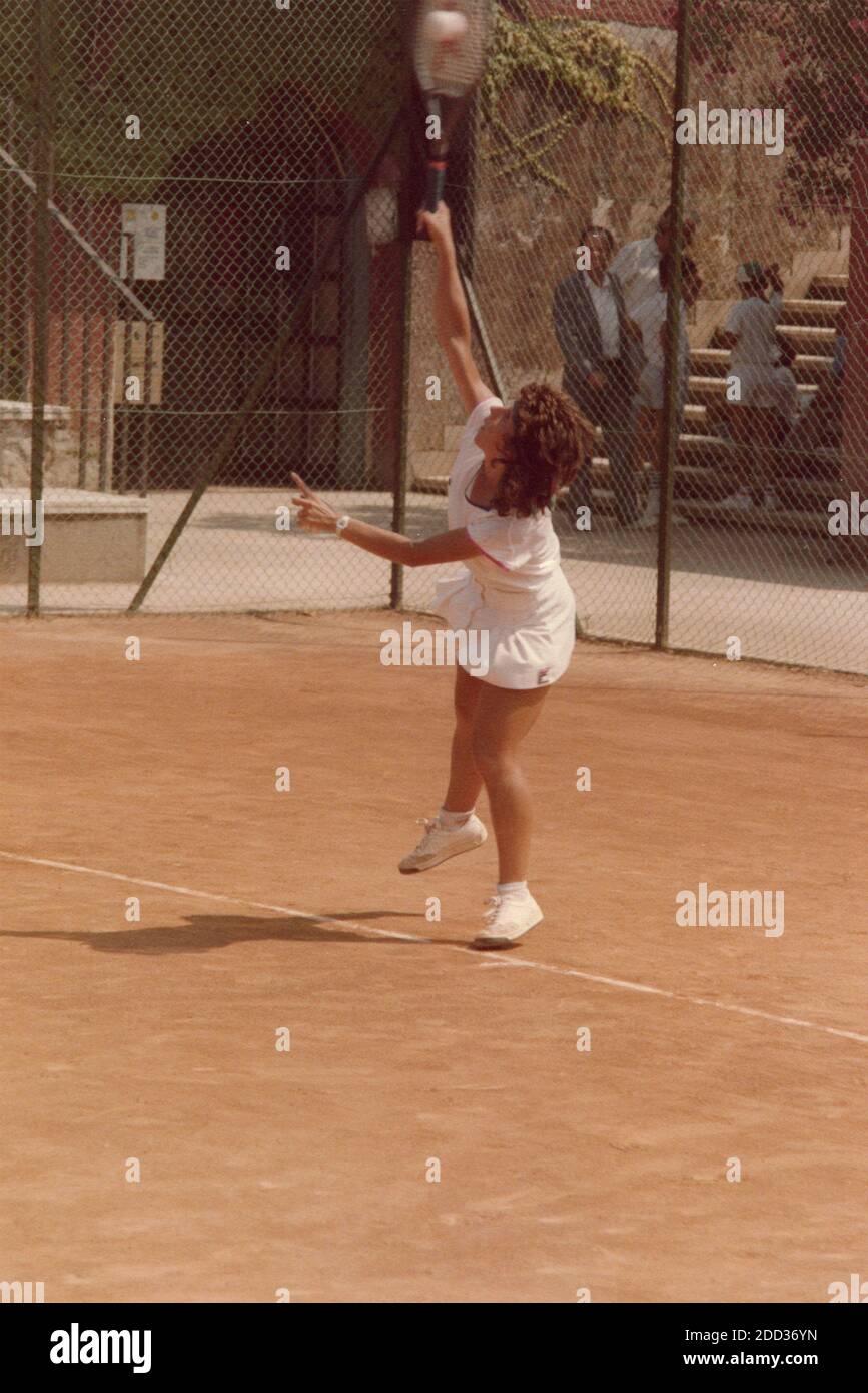 Joueur italien de tennis Bottazzi, années 1990 Banque D'Images