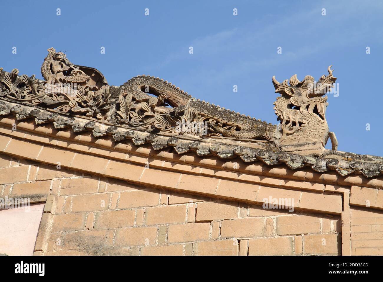 Comté de Longxi, province de gansu, palais du dragon des lees (temple ancestral de lee) Banque D'Images