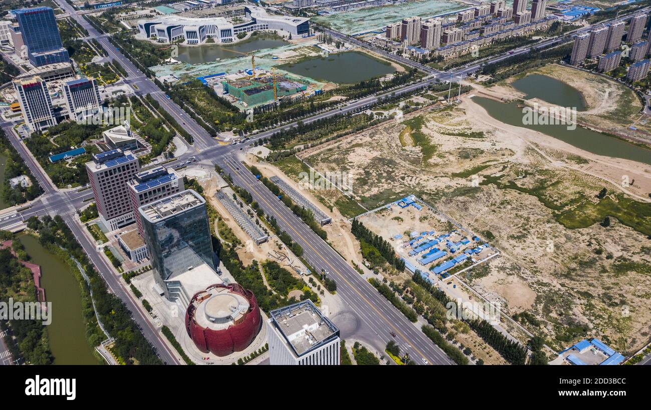 Yinchuan lire le quartier central des affaires du golfe est situé dans la région centrale de jinfeng district de yinchuan Banque D'Images