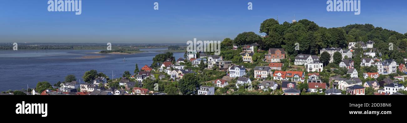 Géographie / Voyage, Allemagne, Hambourg, Hambourg Blankenese, Treppenviertel à Blankenese, panorama, droits-supplémentaires-autorisations-Info-non-disponible Banque D'Images