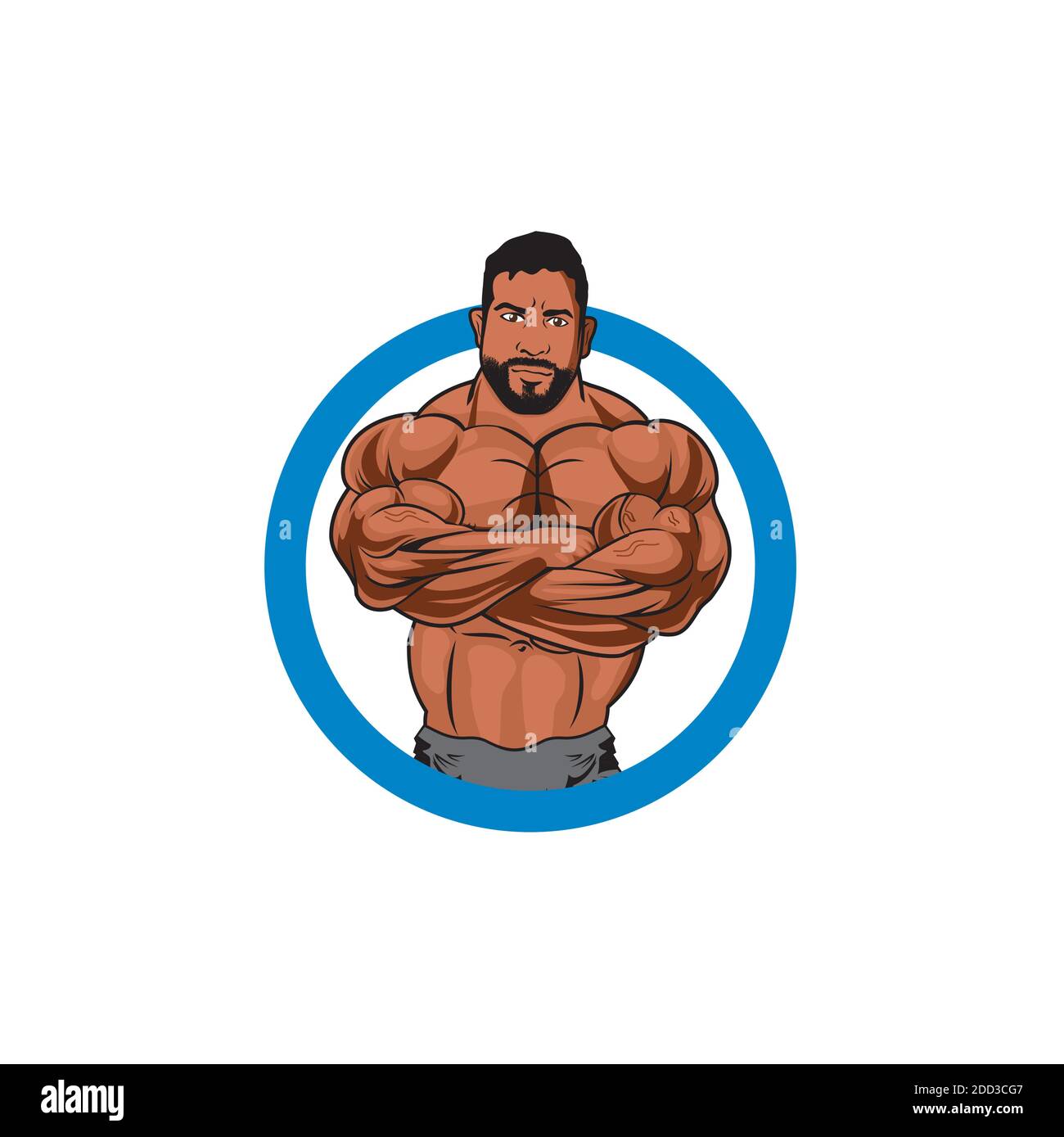 Un homme bodybuilder dessin illustration vecteur eps format , adapté à vos besoins de conception, logo, illustration, animation, etc Illustration de Vecteur