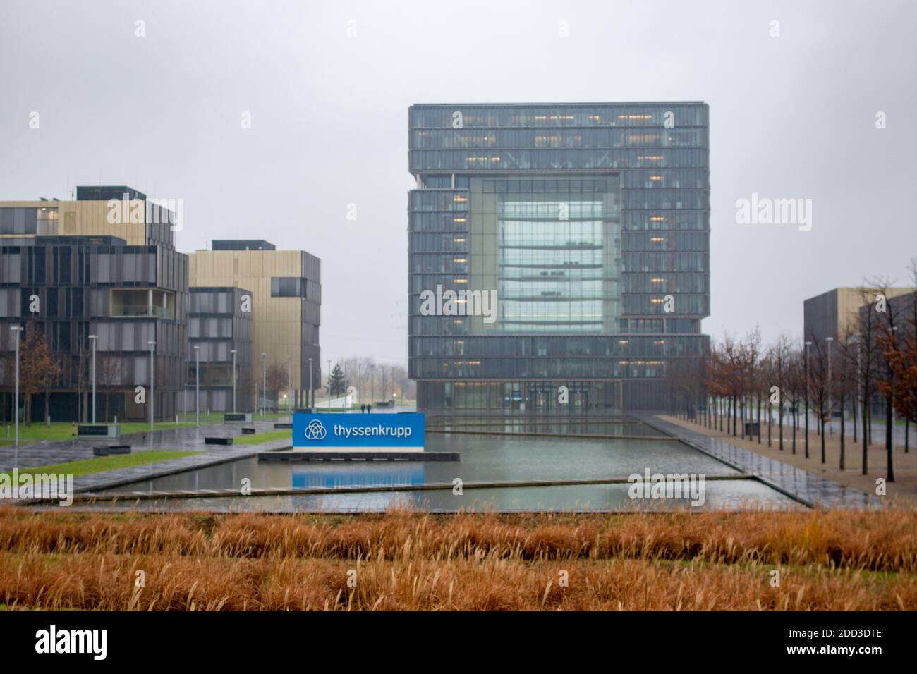 Siège de ThyssenKrupp AG, Essen, Allemagne, 22.11.2020. Banque D'Images