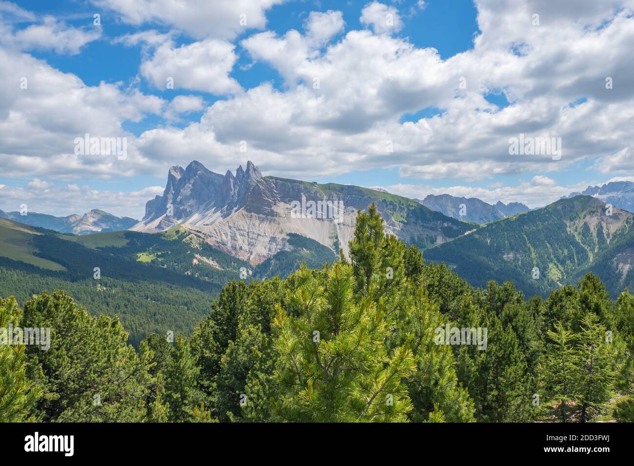 Vue sur le paysage de l'alp dans les Dolomites Banque D'Images