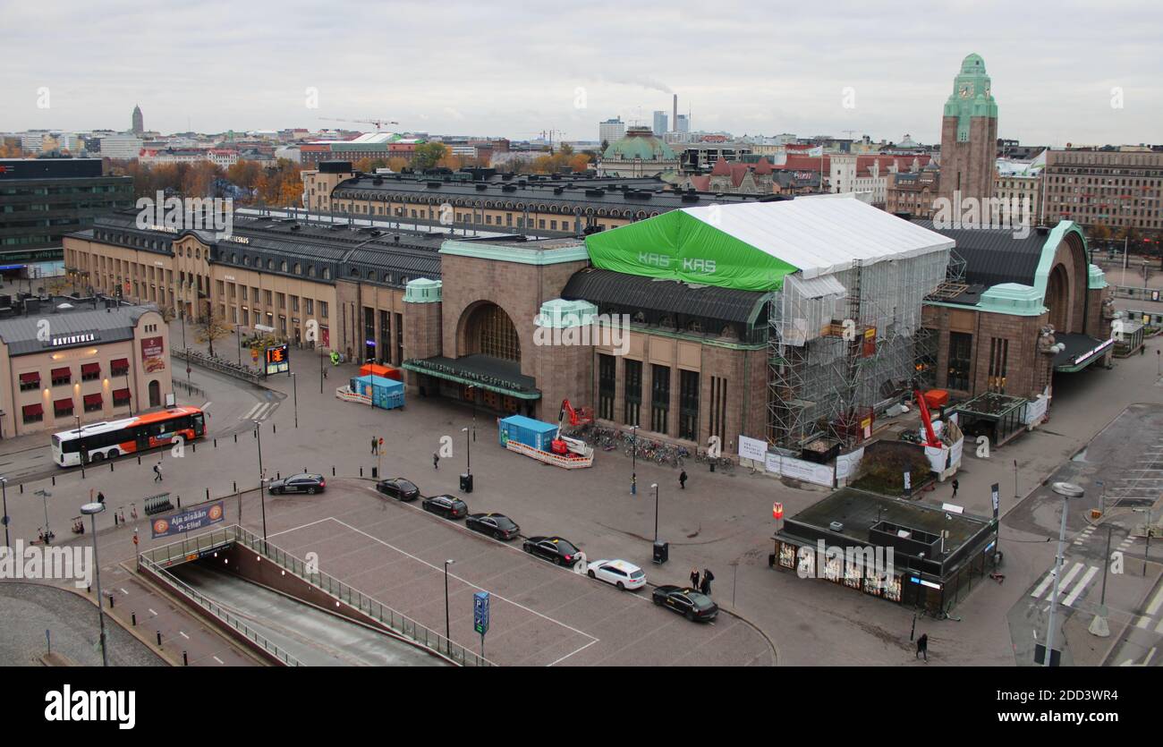Helsingin pärautatieasema, 1919, Eliel Saarinen, Helsinki. Banque D'Images