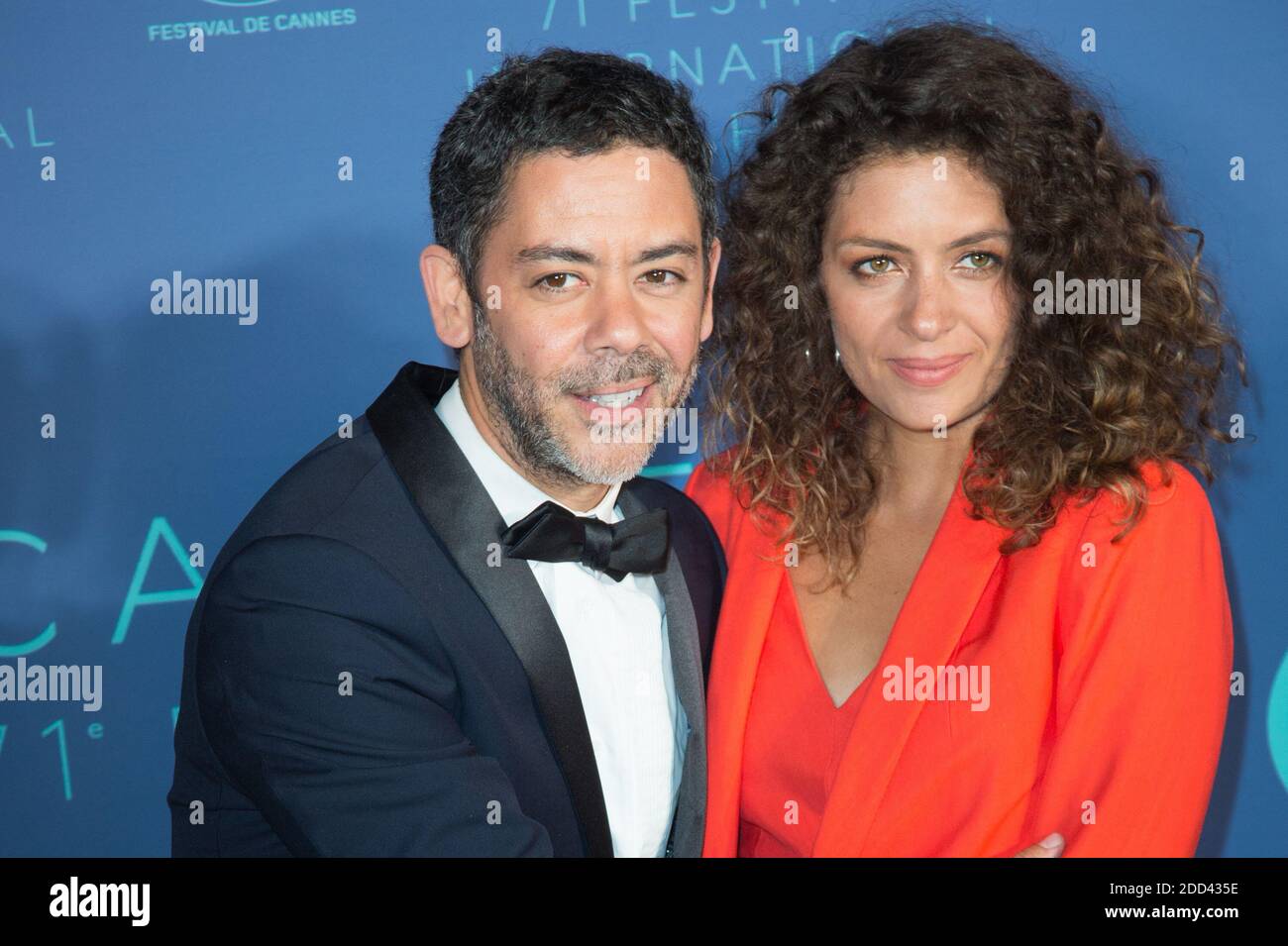 Manu Payet et Anne-Valerie Payet participant à la cérémonie d'ouverture à l'Agora lors du 71e festival de Cannes le 08 mai 2018 à Cannes, France. Photo de Nasser Berzane/ABACAPRESS.COM Banque D'Images