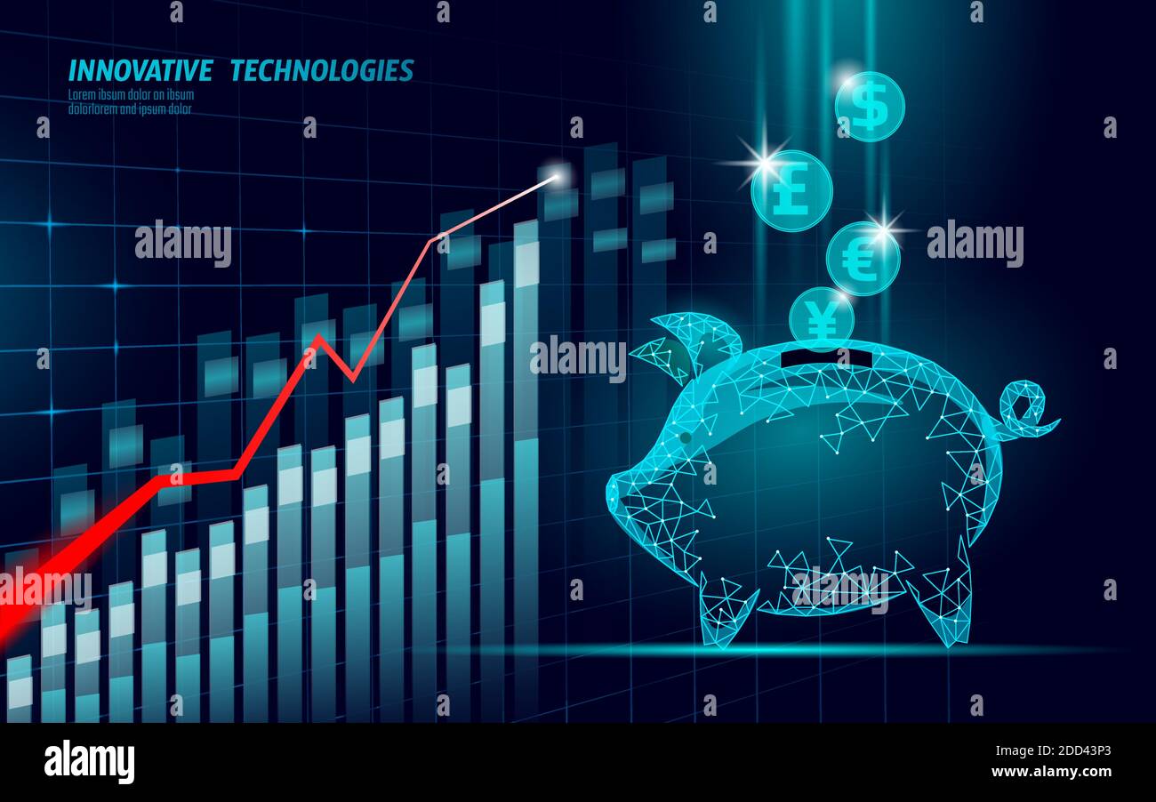 Ethereum Bitcoin Ripple coin numérique crypto-monnaie thrift-box paiement en ligne. Technologie d'échange d'informations de cochon de boîte d'argent. Bleu web abstrait Illustration de Vecteur