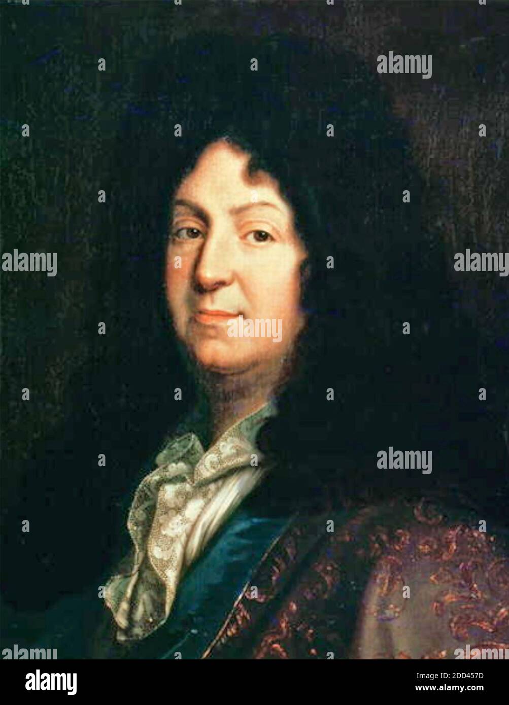JEAN RACINE (1639-1699) dramaturge français d'après un tableau de Jean-Baptiste Santerre vers 1690 Banque D'Images