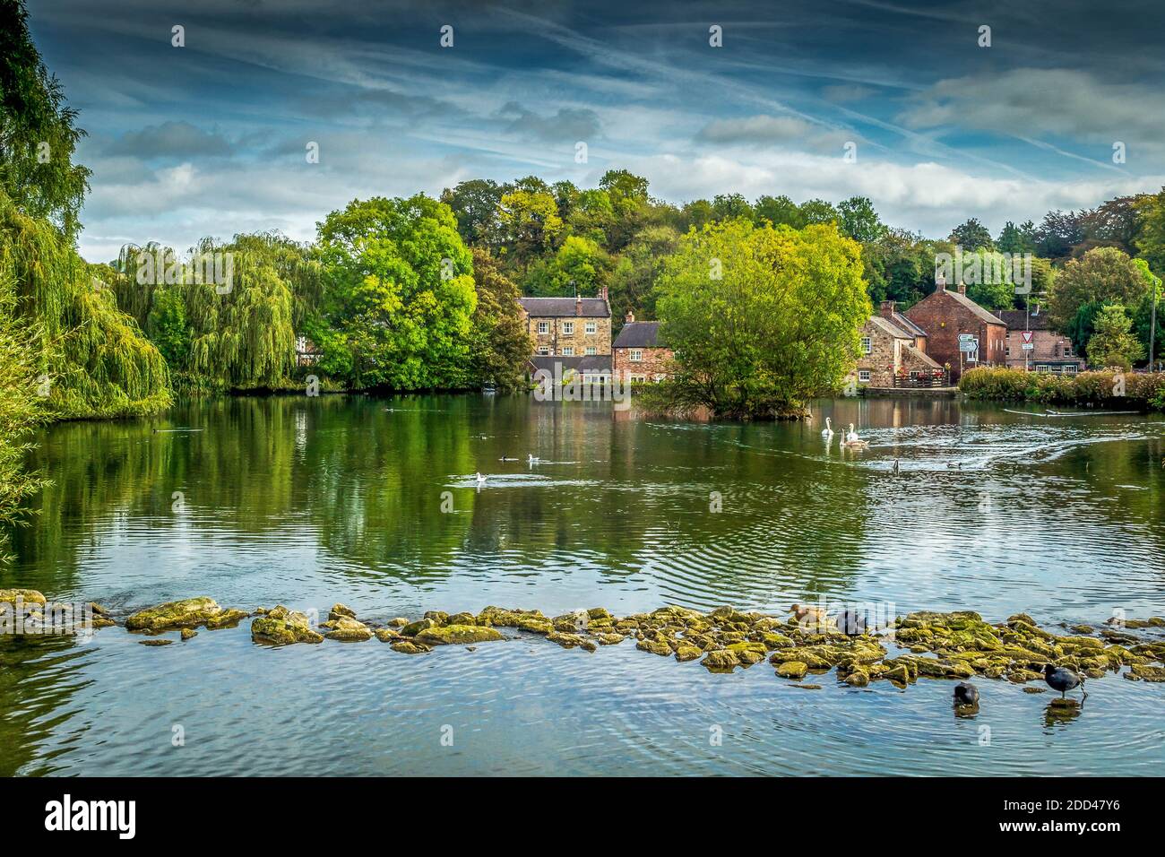 Cromford Pond Derbyshire Royaume-Uni Banque D'Images