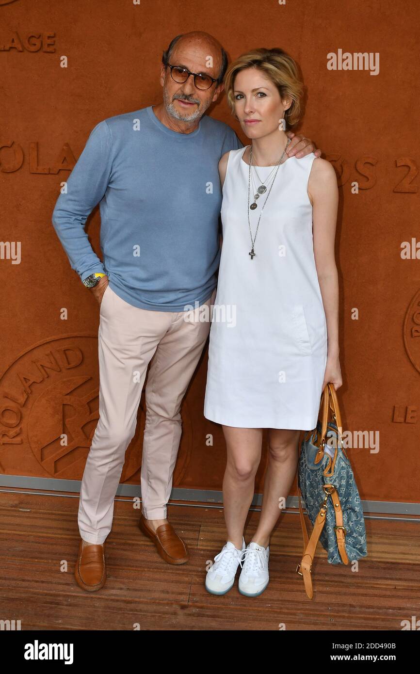 L'horloger Richard mille et sa femme Olivia assistent à l'Open de France  2018 - septième jour à Roland Garros le 2 juin 2018 à Paris, France. Photo  de Laurent Zabulon/ABACAPRESS.COM Photo Stock -