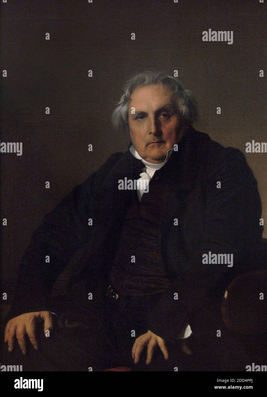Louis-François Bertin (1766-1841). Écrivain et journaliste français. Portrait de Jean-Auguste-Dominique Ingres (1780-1867), 1832. Musée du Louvre. Paris. France. Banque D'Images