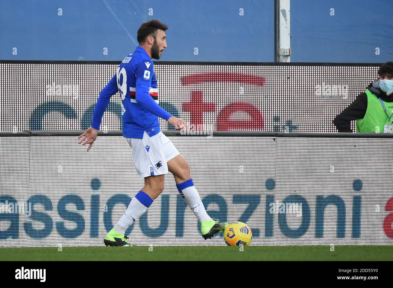 VASCO REGINI (Sampdoria) pendant Sampdoria vs Bologne, football italien série A match, Genova, Italie, 22 Nov 2020 - photo .LM/Danilo Vigo Banque D'Images