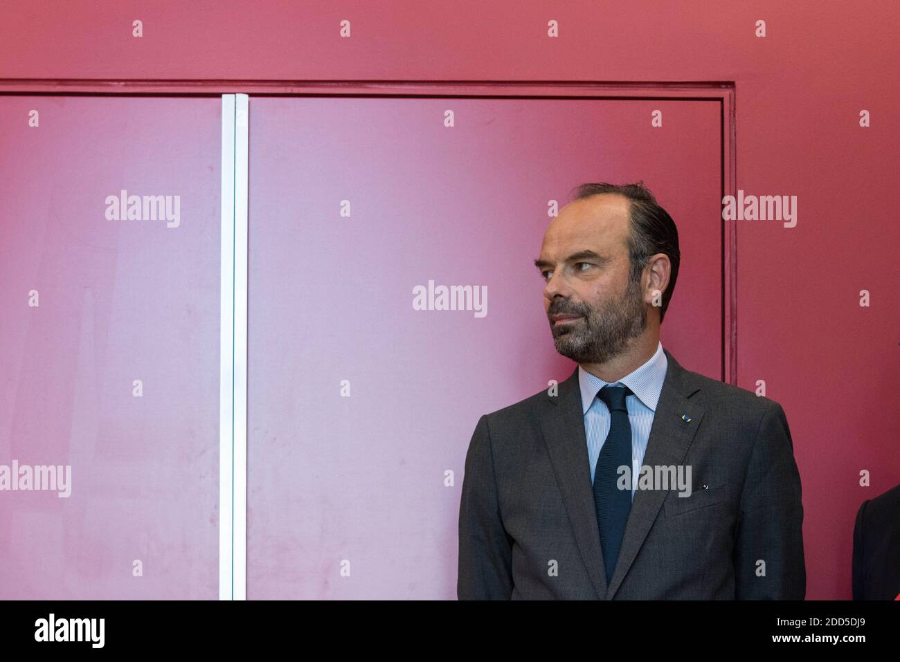 Visite sur le thème des associations locales et de la vie socio-culturelle, avec Jean-Michel BLANQUER (Ministre de l'éducation), Muriel PENICAUD (Ministre du travail) et Christophe ITIER (Haut Commissaire pour l'économie sociale et solidaire). Le Premier ministre français Edouard Philippe délocalise pour la troisième fois son gouvernement de la capitale, cette fois à Toulouse le 8 juin 2018. Photo de Patrick Batard / ABACAPRESS.COM Banque D'Images