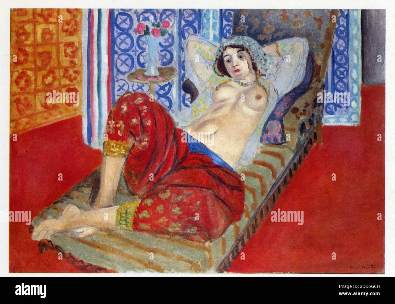 Henri Matisse. 1869-1954. Odalisque en pantalon rouge Banque D'Images