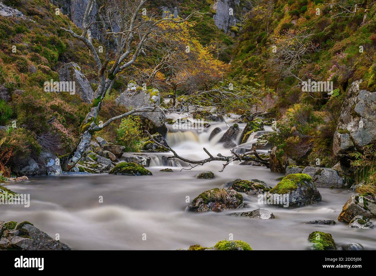 Chutes Widowmaker dans Sutherland, Écosse Banque D'Images