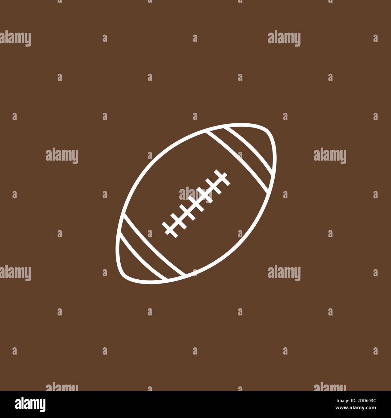 Vecteur d'icône de ballon de football américain Illustration de Vecteur