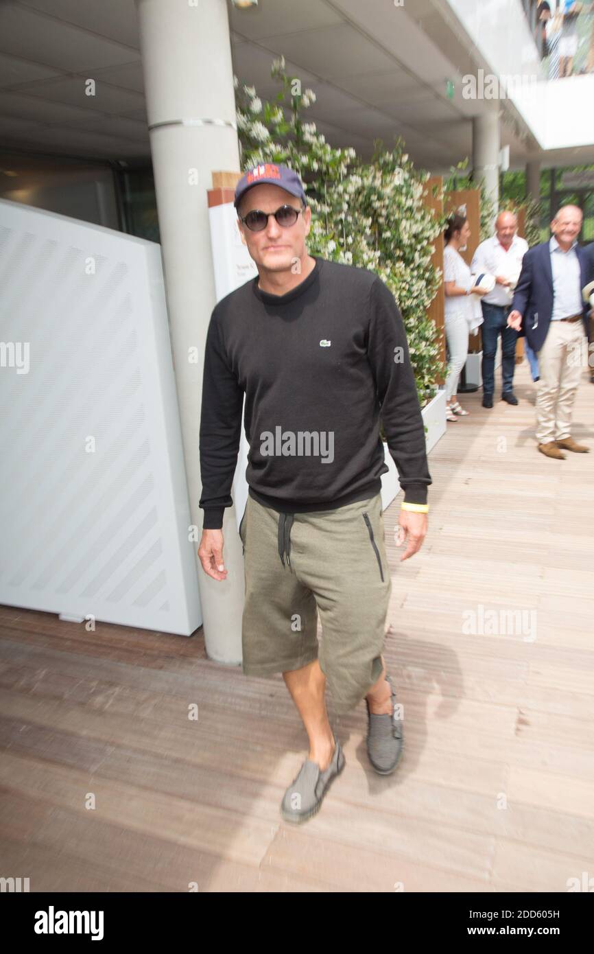 Woody Harrelson dans le village pendant le tennis ouvert à l'arène Roland-Garros le 10 juin 2018 à Paris, France. Photo de Nasser Berzane/ABACAPRESS.COM Banque D'Images