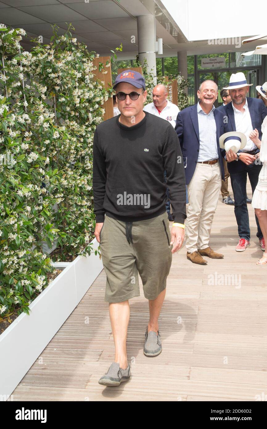 Woody Harrelson dans le village pendant le tennis ouvert à l'arène Roland-Garros le 10 juin 2018 à Paris, France. Photo de Nasser Berzane/ABACAPRESS.COM Banque D'Images