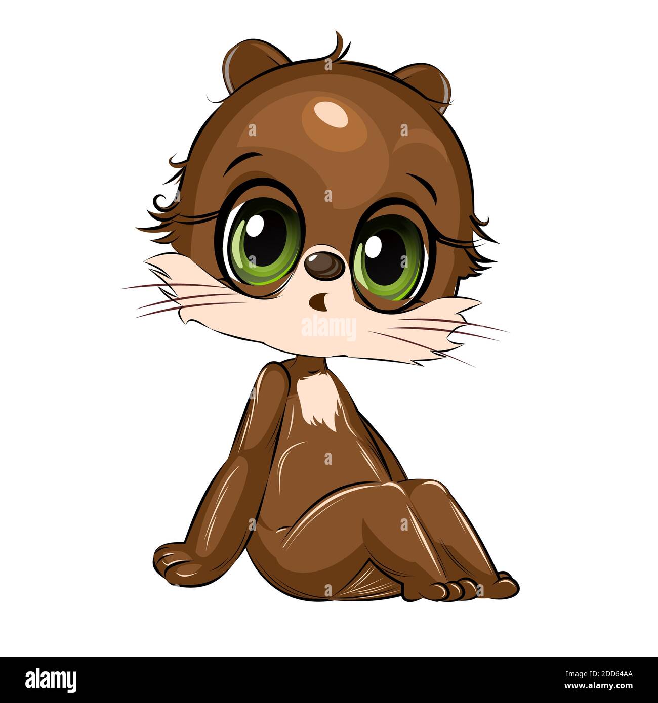 Dessin De Hamster Trop Mignon Petit hamster. Joli animal drôle. Enfant. Style de dessin animé. Isolé sur  fond blanc Photo Stock - Alamy
