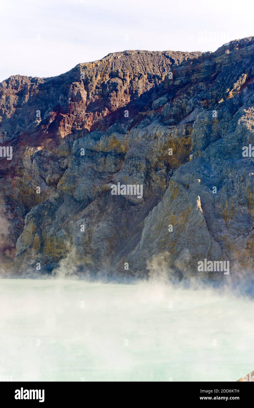 Volcan Kawah Ijen, Java, Indonésie, Asie Banque D'Images