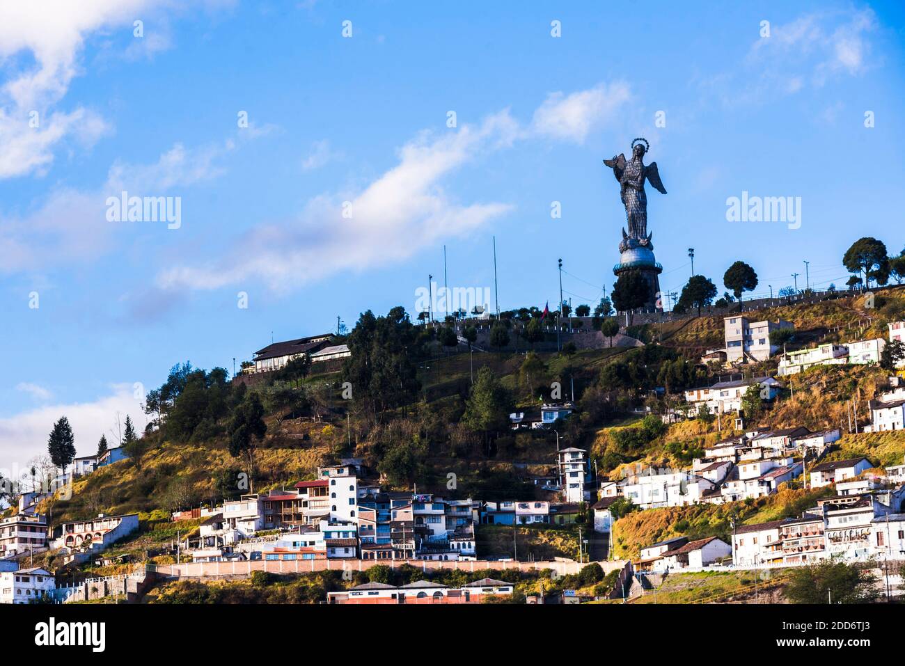 Statue de la Vierge de Quito, statue d'El Panecillo Hill, ville de Quito, Équateur, Amérique du Sud Banque D'Images