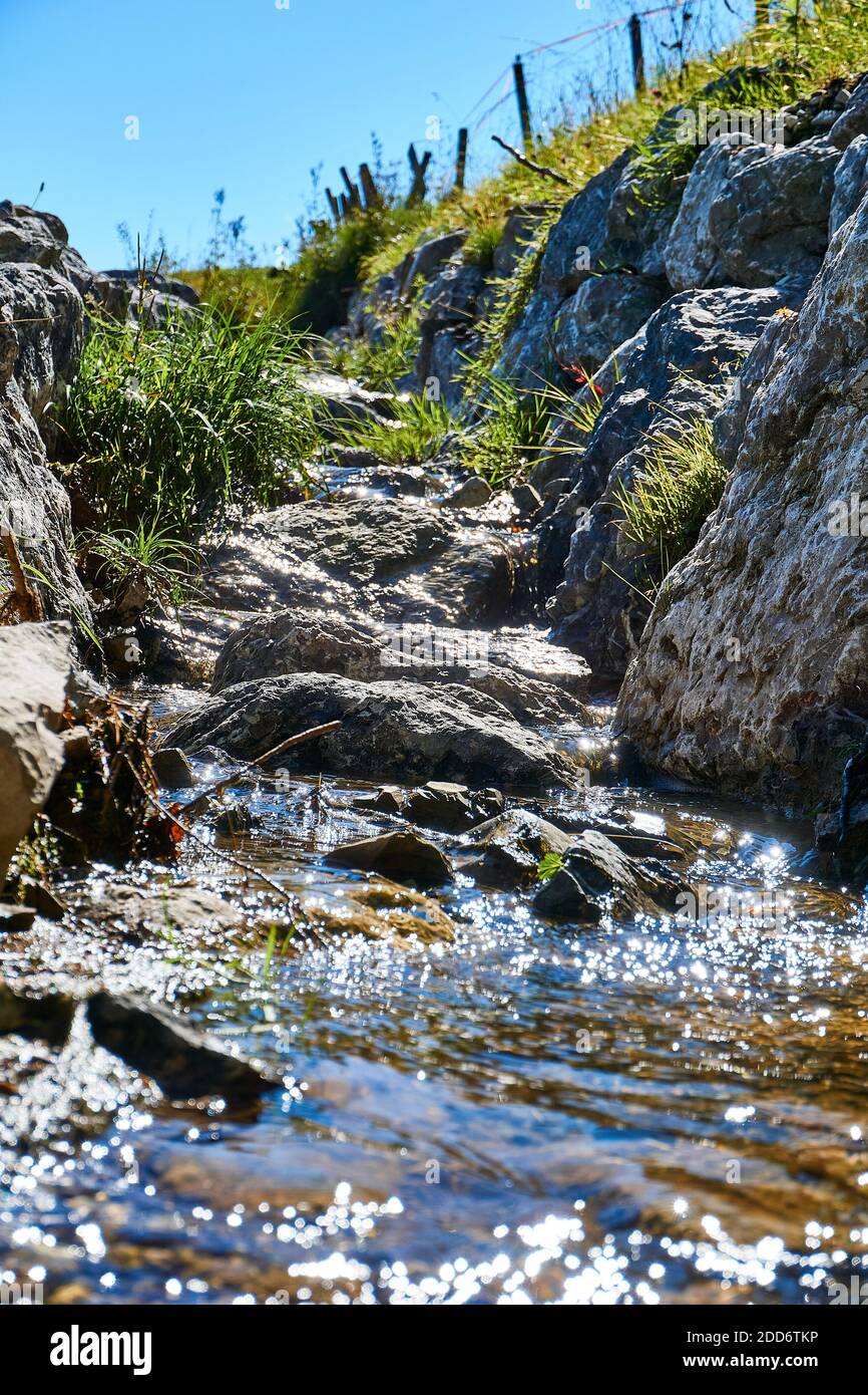 Hidden Creek près de Hausham, Bavière Banque D'Images