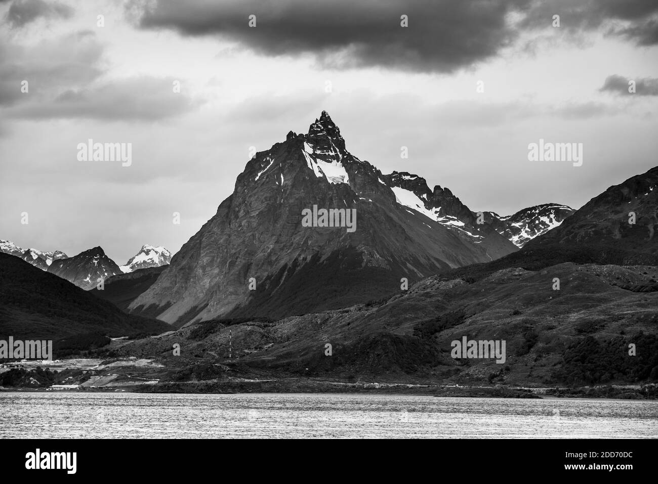 Mont Olivia, une partie des Andes à Ushuaia, Tierra Del Fuego, Patagonie, Argentine, Amérique du Sud Banque D'Images