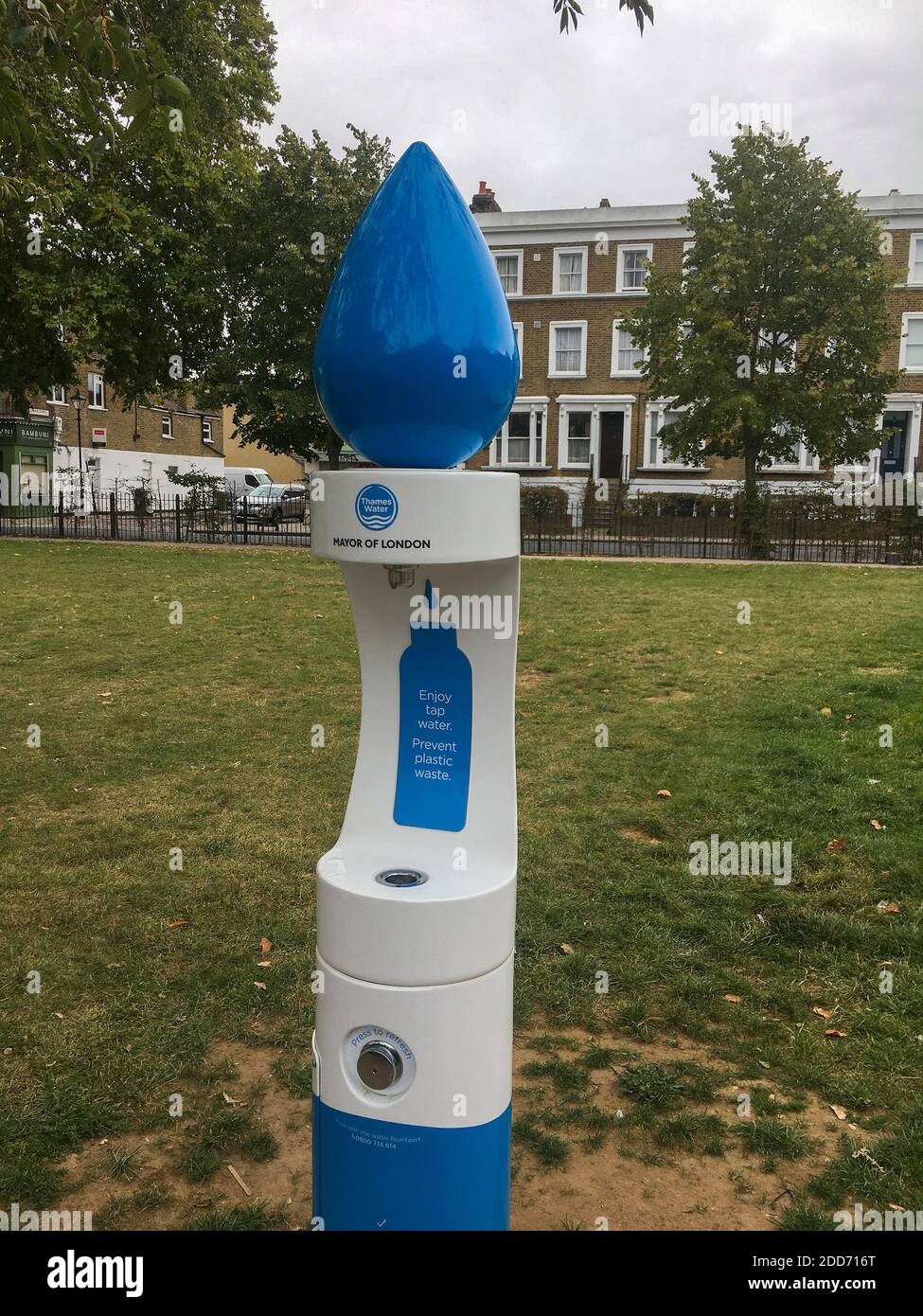 Les fontaines de London Water visent à réduire les bouteilles en plastique Banque D'Images