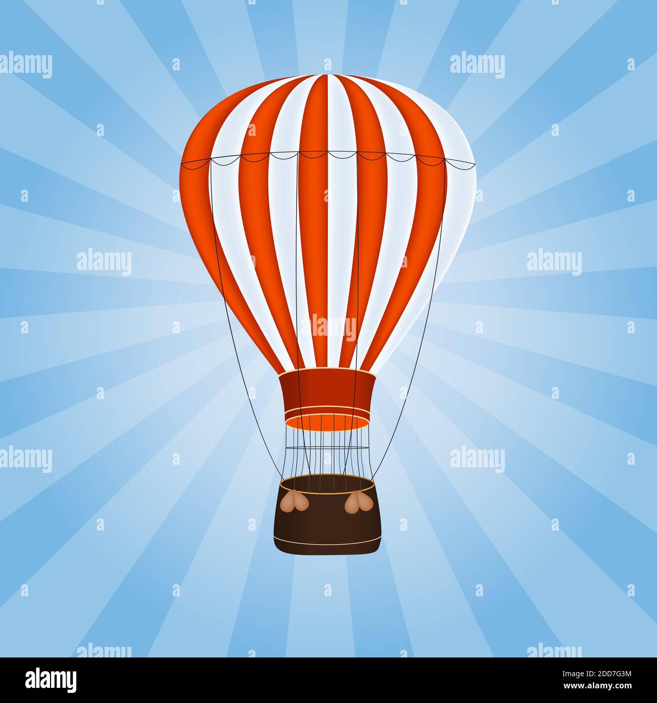 Illustration de l'arrière-plan du ballon d'air Banque D'Images