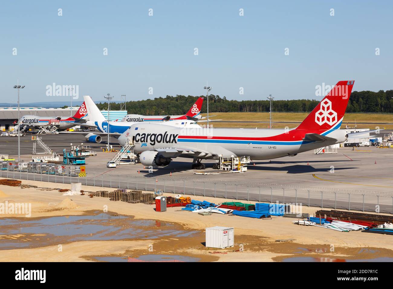 Luxembourg, Luxembourg - 24 juin 2020 : avions Cargolux Boeing 747-8F à l'aéroport de Luxembourg. Banque D'Images