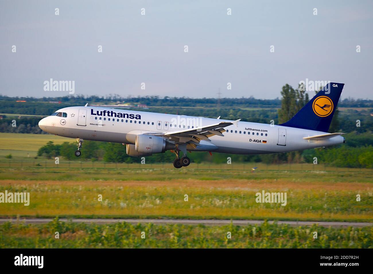 Avion de ligne vers le bas Banque D'Images