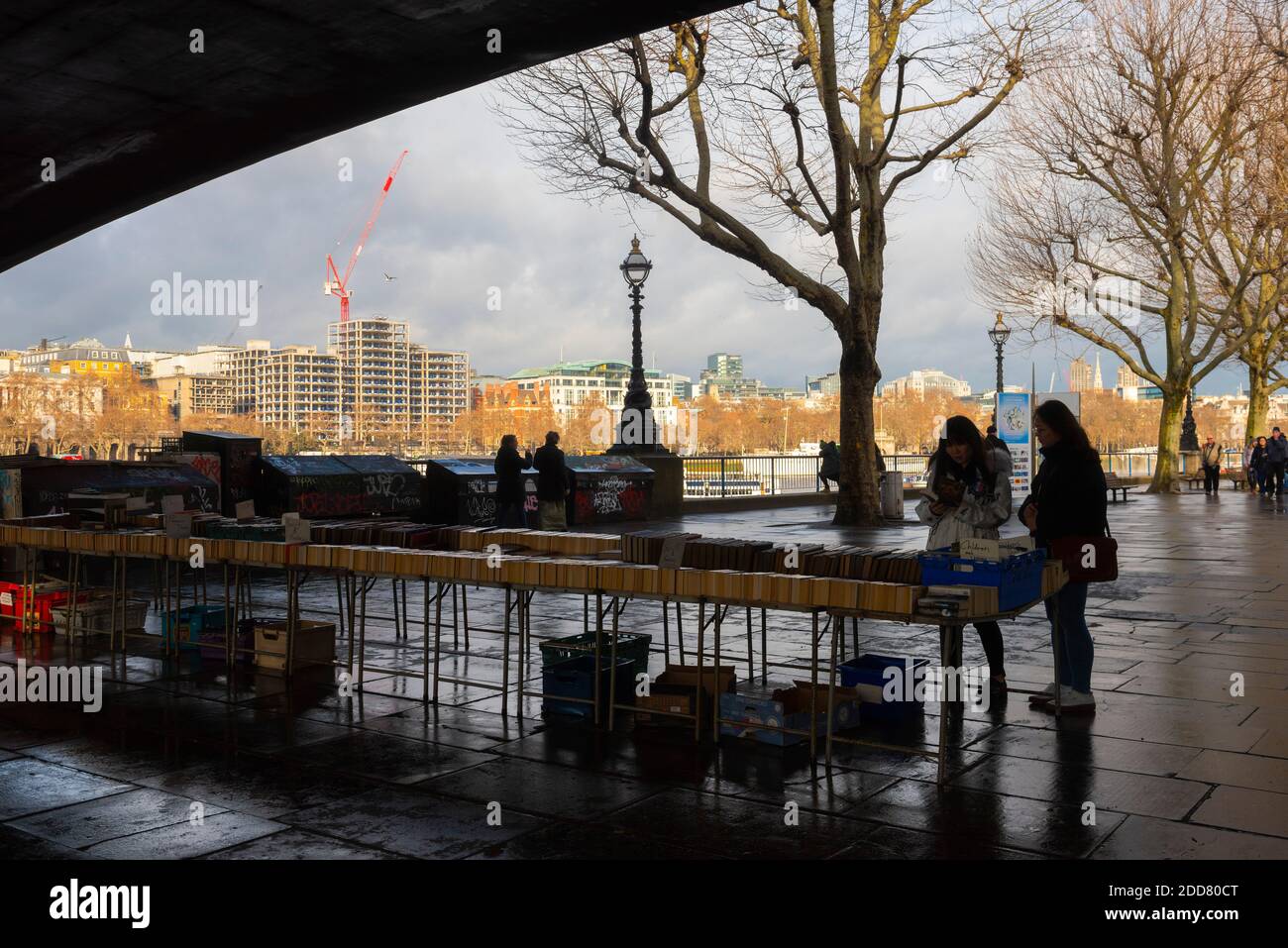 South Bank second Hand Book Market, South Bank, Southwark, Londres, Angleterre Banque D'Images