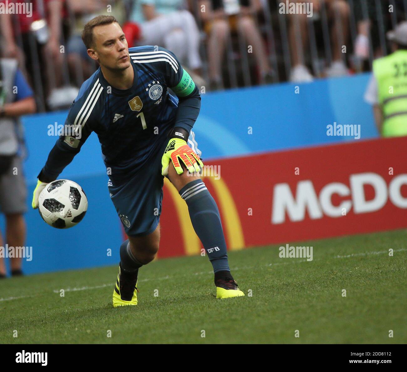 Manuel Neuer d'Allemagne lors du match de la coupe du monde de la FIFA en Russie 2018, Allemagne contre Mexique au stade Luzhniky, Moscou, Russie, le 17 juin 2018. Le Mexique a gagné 1-0. Photo de Giuliano Bevilacqua/ABACAPRESS.COM Banque D'Images