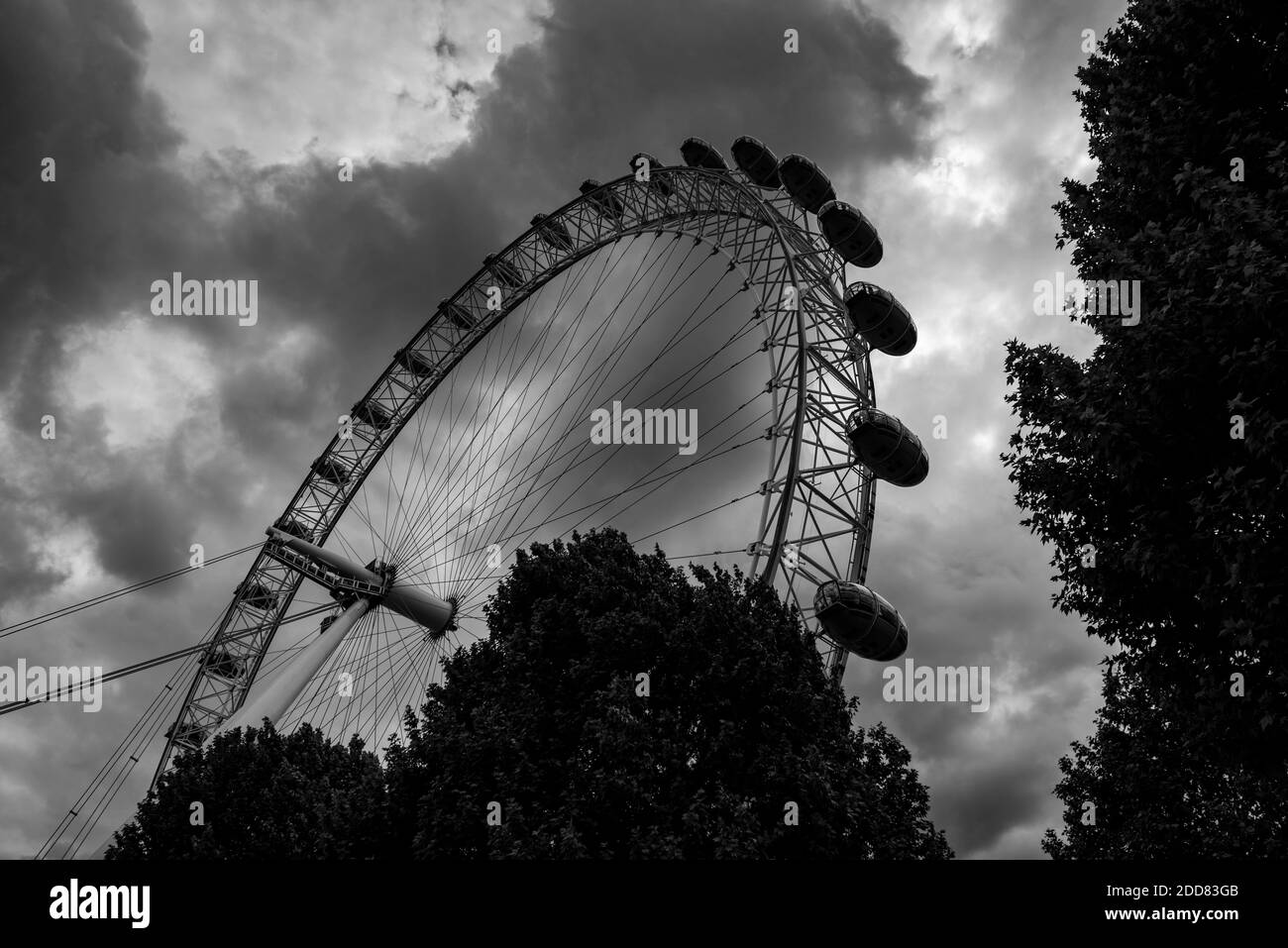 London Eye, South Bank, Londres, Angleterre Banque D'Images