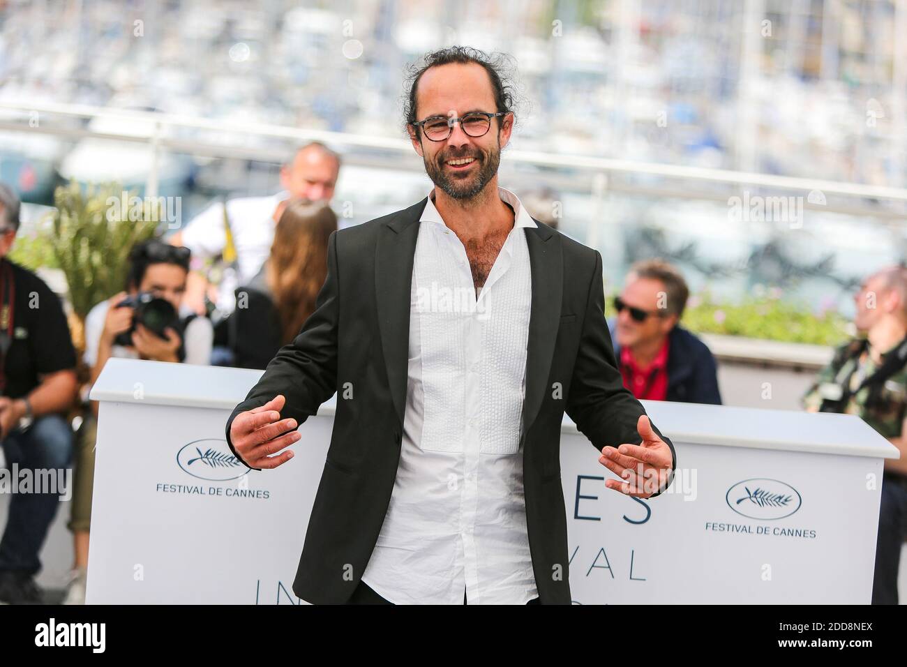 Cedric Herrou assiste au Photocall 'libre' lors du 71e Festival annuel de Cannes au Palais des Festivals le 18 mai 2018 à Cannes, France. Photo de David Boyer/ABACAPRESS.COM Banque D'Images