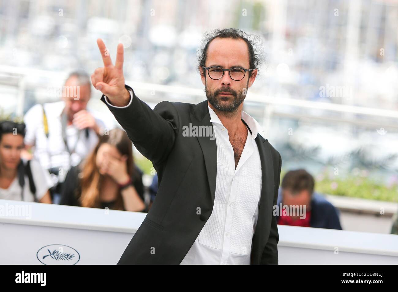 Cedric Herrou assiste au Photocall 'libre' lors du 71e Festival annuel de Cannes au Palais des Festivals le 18 mai 2018 à Cannes, France. Photo de David Boyer/ABACAPRESS.COM Banque D'Images