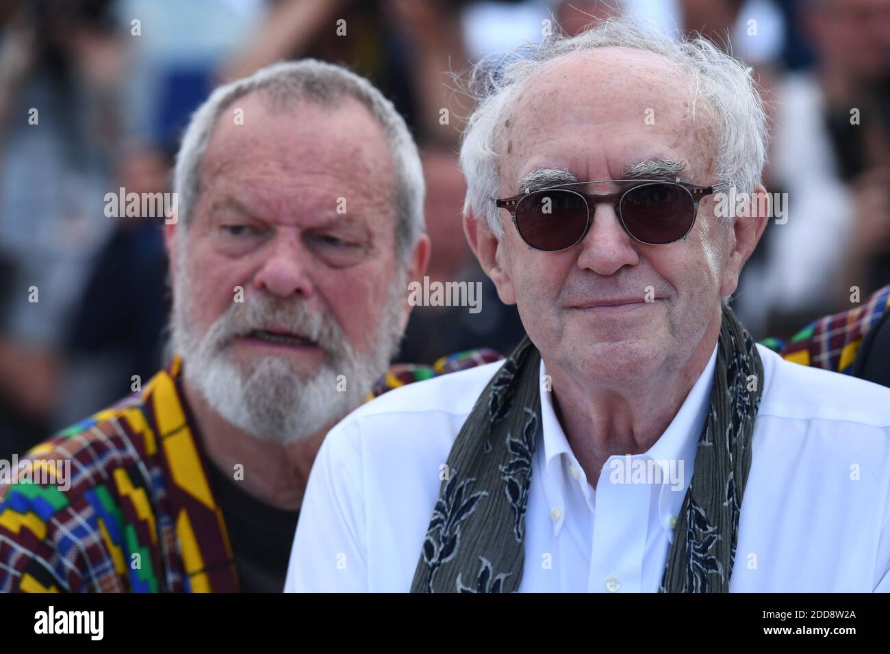 Terry Gilliam et Jonathan Pryce assistent à l'Homme qui a tué Don Quichotte Photocall qui s'est tenu au Palais des Festivals dans le cadre du 71e Festival annuel de Cannes le 19 mai 2018 à Cannes, France. Photo d'Aurore Marechal/ABACAPRESS.COM Banque D'Images