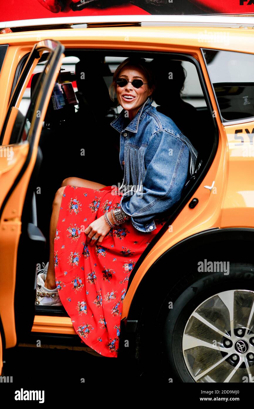 Street style, Mary Lawless Lee arrivée au spectacle prêt-à-porter Hellessy printemps été 2019, tenu à 38th Street, à New York City, NY, États-Unis, le 7 septembre 2018. Photo de Marie-Paola Bertrand-Hillion/ABACAPRESS.COM Banque D'Images