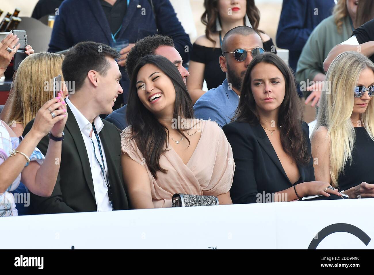 Louis Ducruet, Marie Chevallier et Pauline Ducruet assistent à l'Amber Lounge UNITE 2018 en aide à la fondation de Sir Jackie Stewart « Race Against Dementia » à l'hôtel le Méridien le 25 mai 2018 à Monte-Carlo, Monaco. Photo de Laurent Zabulon/ABACAPRESS.COM Banque D'Images