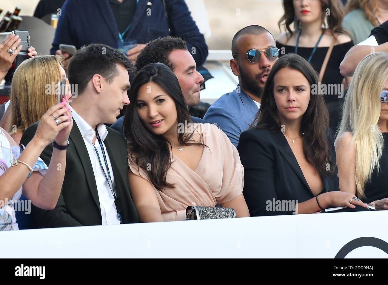 Louis Ducruet, Marie Chevallier et Pauline Ducruet assistent à l'Amber Lounge UNITE 2018 en aide à la fondation de Sir Jackie Stewart « Race Against Dementia » à l'hôtel le Méridien le 25 mai 2018 à Monte-Carlo, Monaco. Photo de Laurent Zabulon/ABACAPRESS.COM Banque D'Images